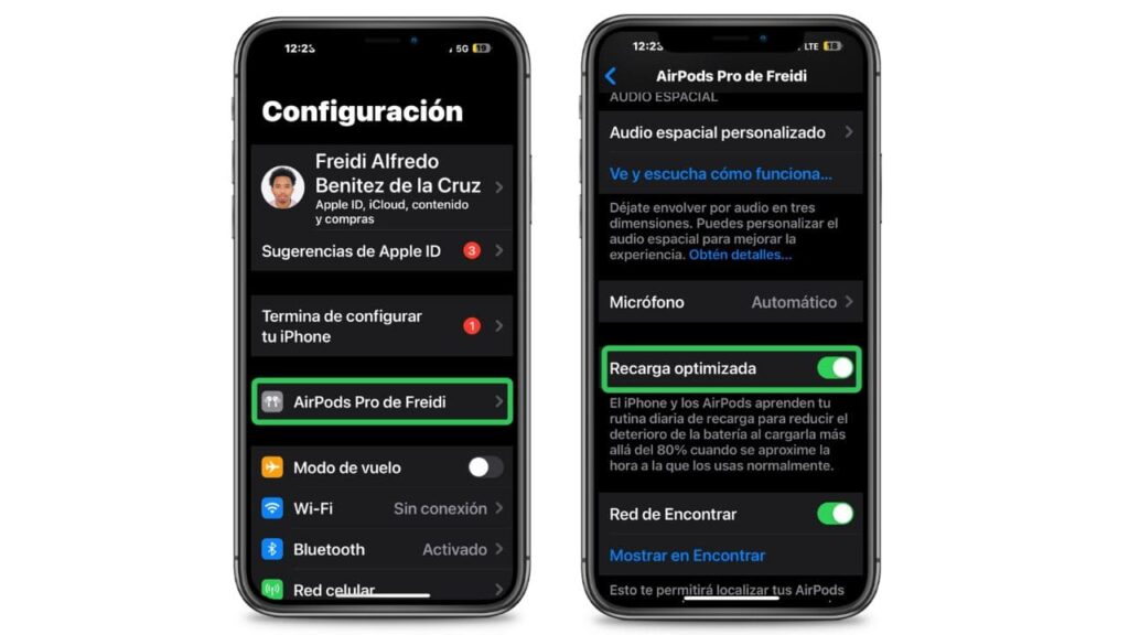 Como activar la recarga optimizada