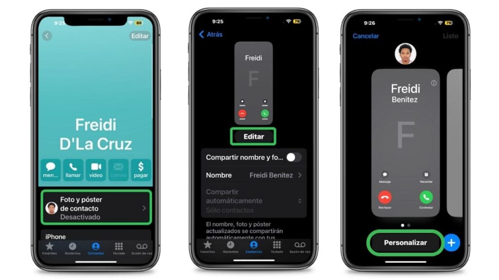 Cómo crear tu póster de contactos para iPhone